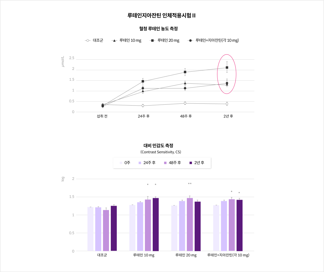 루테인지아잔틴 인체적용시험Ⅱ