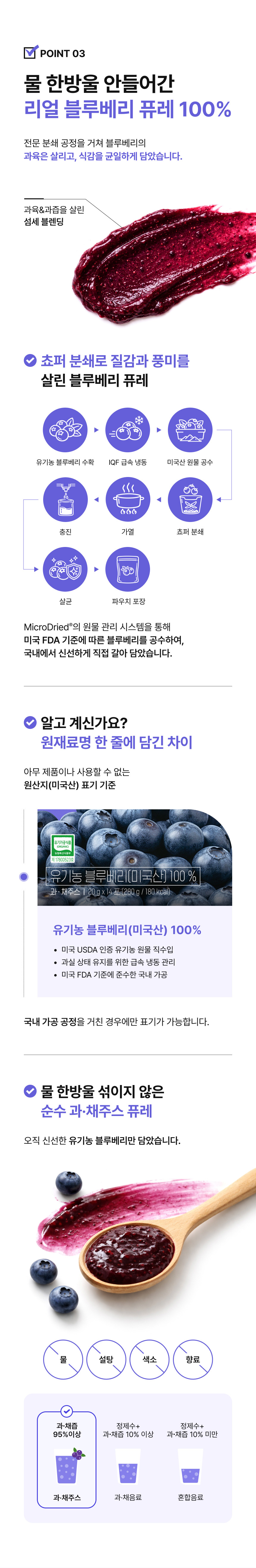 adm_20260715_1784092232_52182.jpg HACCP 제조 시설 및 파우치 포장 정보 - 식품의약품안전처 HACCP(안전관리인증기준) 인증 시설 제조 안내, 휴대 및 섭취가 간편한 개별 파우치 포장 스펙, 요거트·스무디·아이 간식 등 다양한 음용 레시피 제안, 제조원 (주)비오팜(경기도 화성시), 유통전문판매원 (주)뉴트리원(서울 송파구) 제품 정보