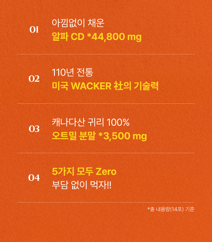 식후 죄책감 ZERO 제로루틴 알파CD 3200 무거운 식사 후에 가볍게 관리하는 제로루틴 알파CD 3200 제안