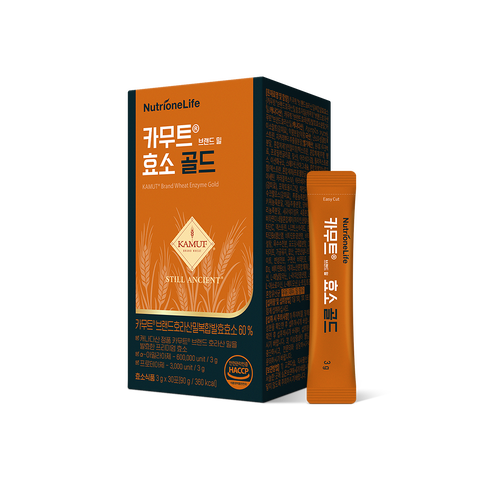 뉴트리원라이프 카무트 브랜드 밀 효소 골드 1박스 1개월분 분말