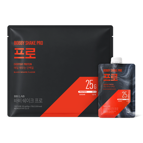 바비쉐이크 프로 흑임자맛 1팩 7일분 
